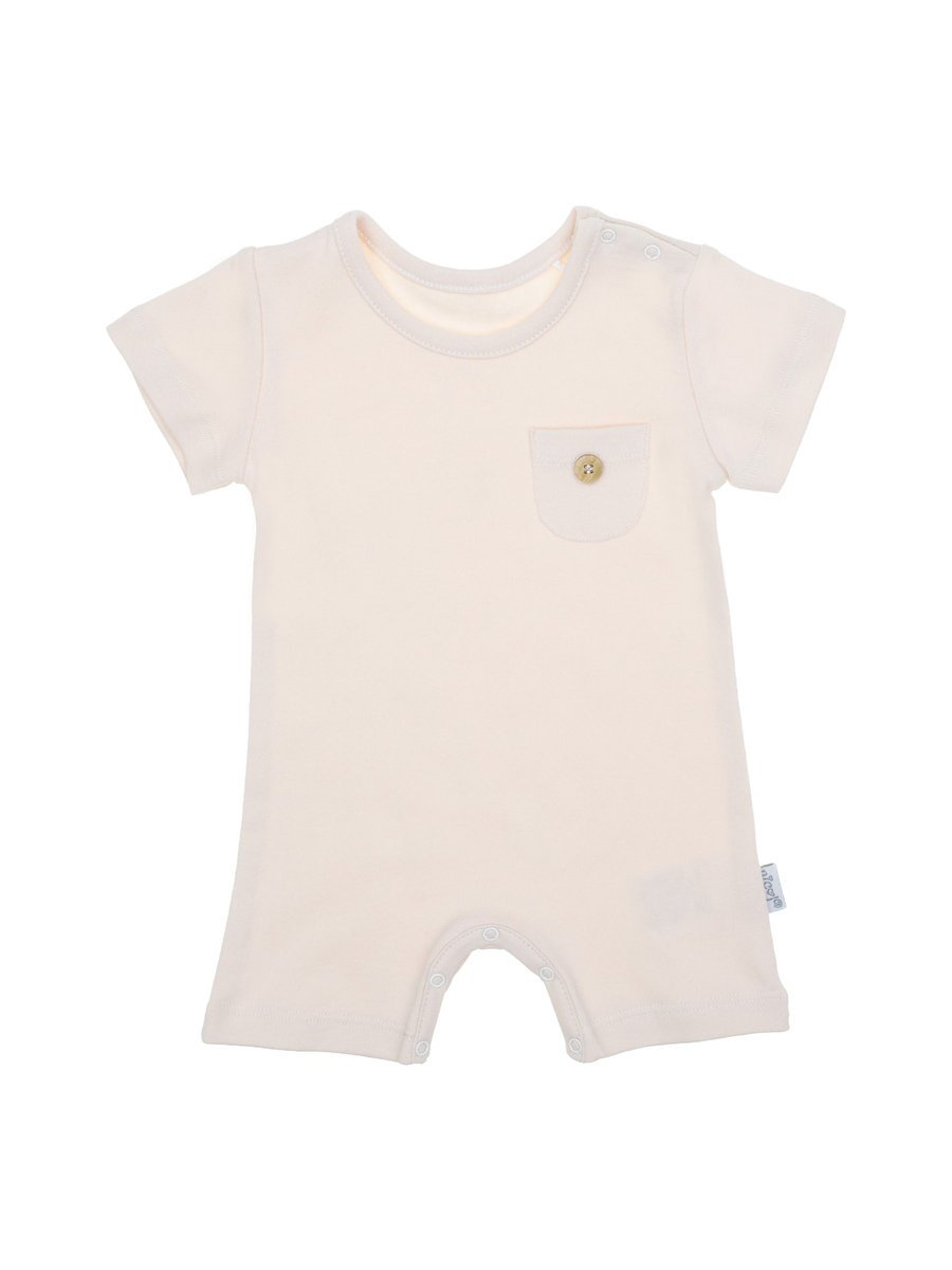 Chłopięcy rampers jasnobeżowy Nicol r.80