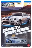 Samochody i pojazdy dla dzieci - Hot Wheels Szybcy i wściekli, Nissan Skyline GT-R (BNR34) /JBY31 - miniaturka - grafika 1