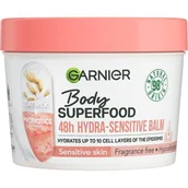 Balsamy i kremy do ciała - Garnier Body Superfood 48h Hydra-Sensitive Balm Oat Milk + Prebiotics balsam do ciała 380 ml dla kobiet - miniaturka - grafika 1