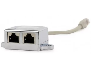Gembird Adapter rozdzielacz LAN NCA-SP-02 RJ-45 na 2xRJ-45 FTP 2 urządzenia na 1 kablu SPGGOKGF0010 - Kable miedziane - miniaturka - grafika 1