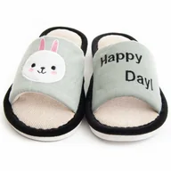 Kapcie damskie - Northome Pantofel Samy Szary - miniaturka - grafika 1