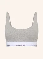 Biustonosze - Calvin Klein Biustonosz Bustier Icon Cotton Modal grau - miniaturka - grafika 1