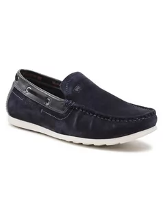 Mokasyny męskie - Wrangler Mokasyny Moby Slip On WM11180A Granatowy - grafika 1