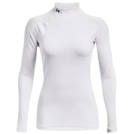 Koszulki sportowe damskie - Koszulka damska Under Armour Authentics Mockneck Rozmiar: M / Kolor: biały - miniaturka - grafika 1