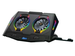 Conceptronic ERGO Gaming - Wentylator do notebooka - z 2-portowym hubem USB 2.0, podstawką na smartfon - 43,2 cm (17") - Chłodzenie procesora - miniaturka - grafika 1