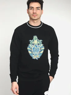 Bluza bez kaptura męska elegancka Fila FAM0368-80010 2XL Czarna (4064556393005) - Bluzy męskie - miniaturka - grafika 1