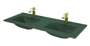 Elita Skappa umywalka 120,8x46 cm meblowa podwójna zielony mat 146073 - Umywalki - miniaturka - grafika 1