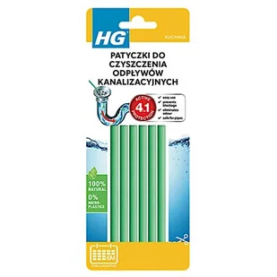 Patyczki HG 434000129 do czyszczenia odpływów kanalizacyjnych (6 sztuk) - Środki do kuchni i łazienki - miniaturka - grafika 1