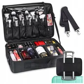 Kosmetyczki, organizery i kuferki - KUFEREK NA KOSMETYKI ORGANIZER Kosmetyczny PRZENOŚNY KOSMETYCZKA 3Komory XL - miniaturka - grafika 1