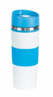 Kubek termiczny ARABICA, biały, jasnoniebieski - Kubki termiczne - miniaturka - grafika 1