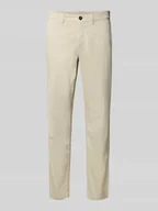 Spodnie męskie - Chinosy regular fit z mieszanki bawełny i elastanu - miniaturka - grafika 1