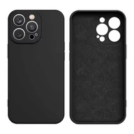 Etui i futerały do telefonów - Hurtel Silicone case etui iPhone 13 Pro Max silikonowy pokrowiec czarne - miniaturka - grafika 1