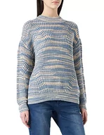 Swetry damskie - Taifun Sweter damski, Horizon Blue wzór, 42 PL - miniaturka - grafika 1