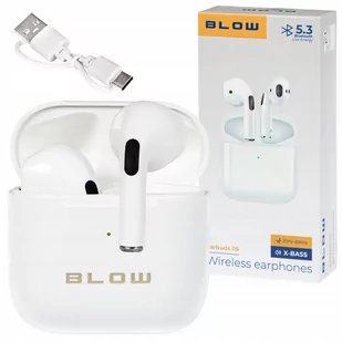 SŁUCHAWKI BEZPRZEWODOWE BLUTETOOTH BT 5.3 DOKANAŁOWE DOUSZNE Z POWERBANKIEM - Słuchawki - miniaturka - grafika 1