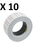 Cenówki - TEMPO DI SALDI 10 Rolki Etykiety Cena Naklejki 8 Cyfry Dla Cenownica Sklep Biurowy - miniaturka - grafika 1