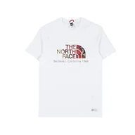 Koszulki męskie - THE NORTH FACE Berkeley California Shirt TNF White-Antelope Tan Ice Dye Print L - miniaturka - grafika 1