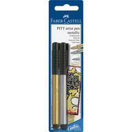 Cienkopisy - Faber-Castell 167396 cienkopis Złoto, Srebrny 2 szt. - miniaturka - grafika 1
