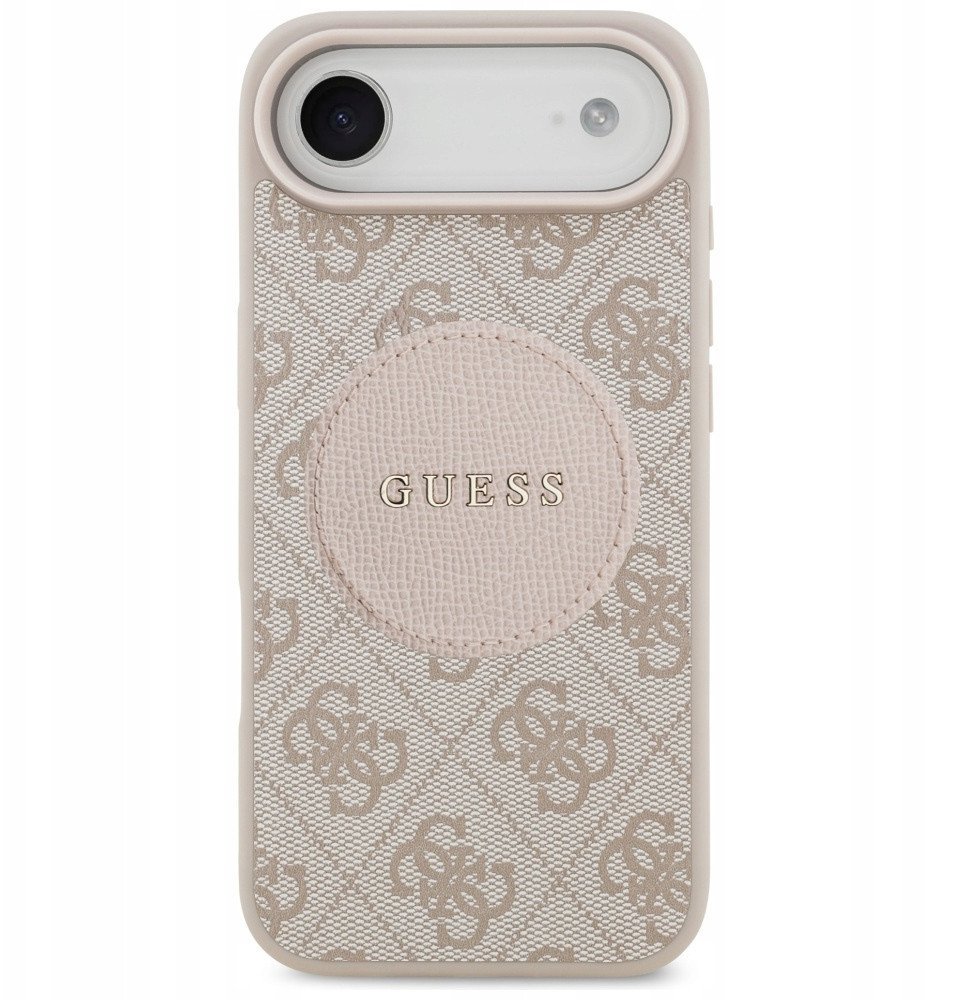 Etui Guess 4G Circle Classic Logo MagSafe do iPhone Air różowy