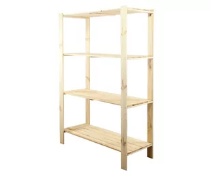 Maxi Regał Drewniany 166,4X120X50 Cm 4 Półki Ażurowe Surowy Drewno Sosnowe Naturalny Maxi-4Na / Wamar-Sosenka - Regały Maxi Regał Drewniany 166,4X120X50 Cm 4 Półki Ażurowe Surowy Drewno Sosnowe Naturalny Maxi-4Na / Wamar-Sosenka - Regały - miniaturka - grafika 1