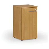Szafy biurowe - Szafa biurowa niska z drzwiami PRIMO WOOD, 740 x 400 x 420 mm, buk - miniaturka - grafika 1