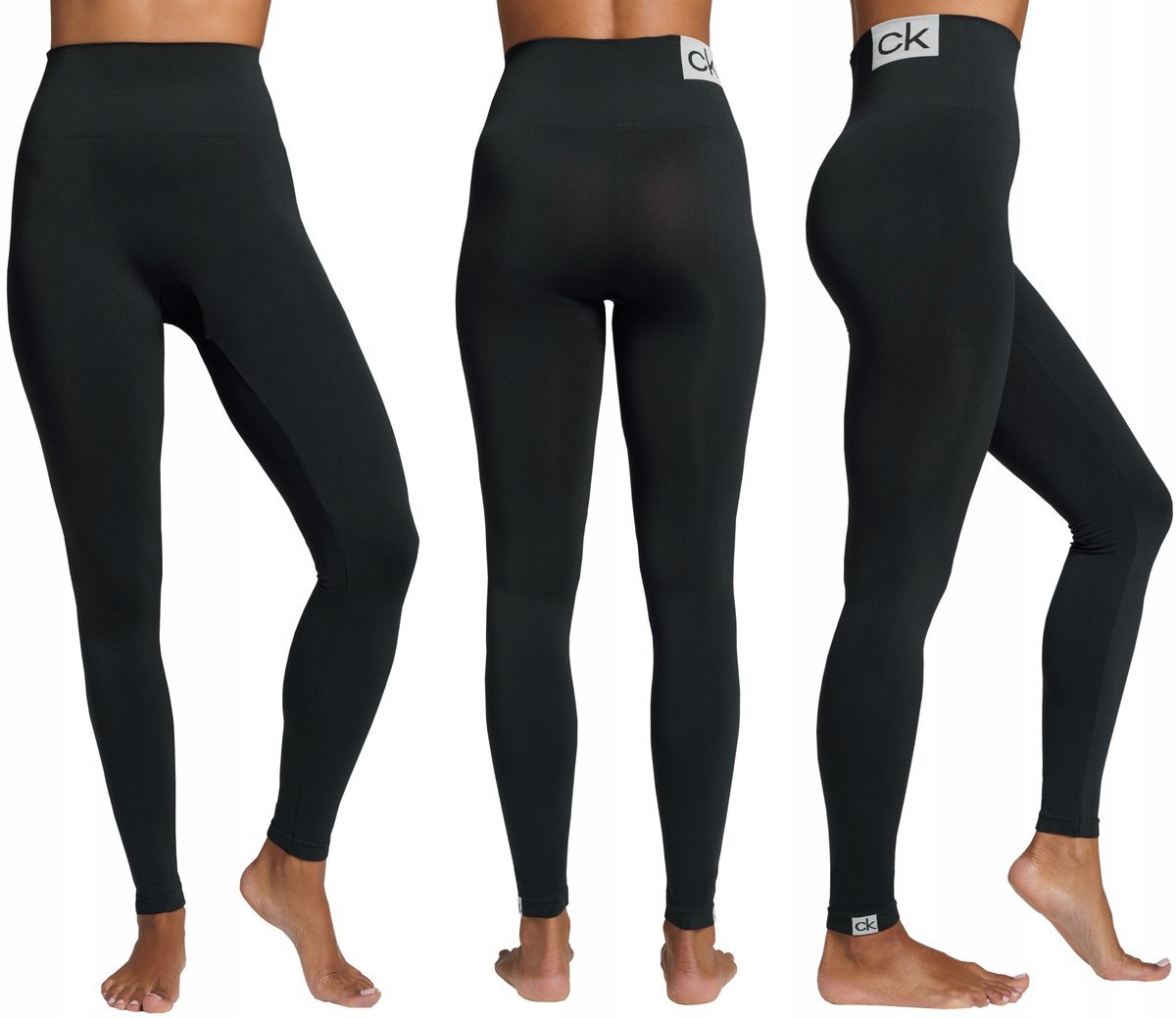 Ck Calvin Klein Leginsy Damskie Microfiber Black M