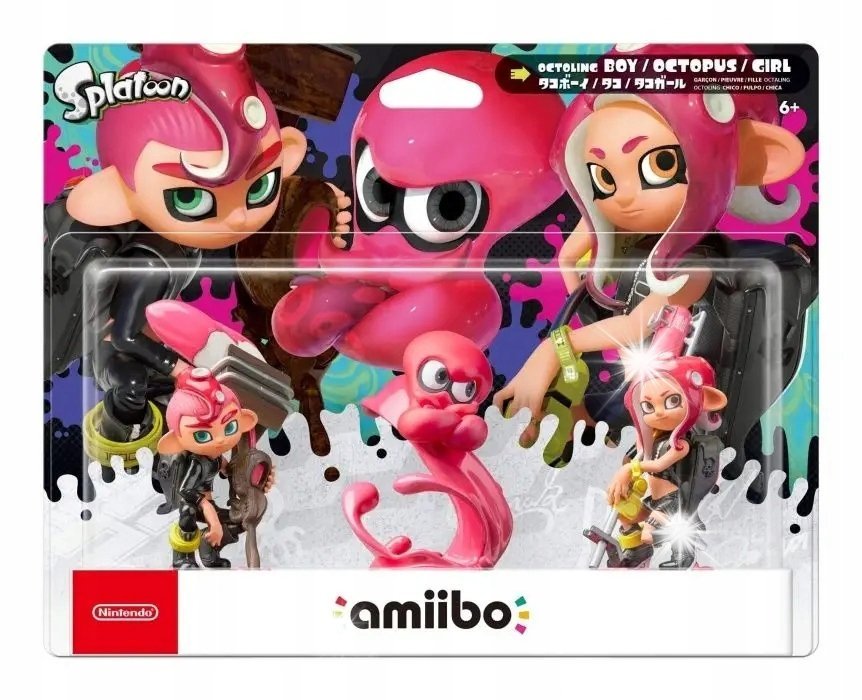 Figurka Nintendo Switch Amiibo Splatoon - Octoling 3 Pack Pink