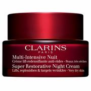 Kremy do twarzy - Clarins Super Restorative Night Cream Very Dry Skin (50 ml) - miniaturka - grafika 1