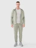 Spodnie sportowe męskie - Męskie spodnie treningowe 4F 4FWSS25TFTRM0836 - khaki - miniaturka - grafika 1