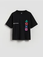 Koszulki dla chłopców - Reserved - T-shirt Playstation - czarny - miniaturka - grafika 1