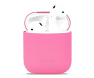 Akcesoria do słuchawek - Holdit Silicone Case AirPods 1&2 Bright Pink - miniaturka - grafika 1