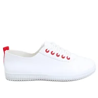 Trampki damskie - Tenisówki damskie Girma Red białe - Inna marka - miniaturka - grafika 1