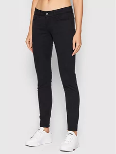 Spodnie damskie - Pepe Jeans Jeansy Soho PL211539 Czarny Skinny Fit - grafika 1