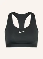 Biustonosze - Nike Biustonosz Sportowy Swoosh grau - miniaturka - grafika 1
