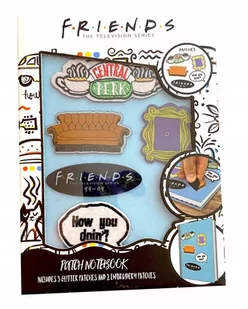 Zeszyt Notes Friends Przyjaciele + 5Xrzep Naszywki - Notesy i bloczki - miniaturka - grafika 1