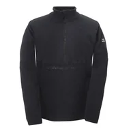 Bluzy sportowe męskie - 2117 of Sweden Trollebo, bluza polarowa, męska, czarna - miniaturka - grafika 1