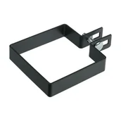 Akcesoria do ogrodzeń - Polbram Obejma początkowa Steel Group 100 x 100 mm ocynk antracyt - miniaturka - grafika 1