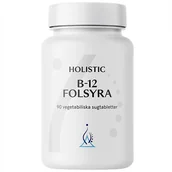 Witaminy i minerały - Holistic B-12 Folsyra, 90 tabletek do ssania - miniaturka - grafika 1