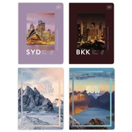 Zeszyty szkolne - 4 X ZESZYT A5, 96 KARTEK, KRATKA Z MARGINESEM, INTERDRUK, NATURE & URBAN - miniaturka - grafika 1