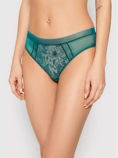 Majtki damskie - Calvin Klein Underwear Figi brazylijskie 000QF6644E Zielony - grafika 1