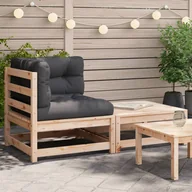 Sofy ogrodowe - vidaXL Ogrodowa sofa narożna z poduszkami i podnóżkiem - miniaturka - grafika 1