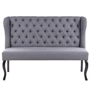 Beliani Sofa 2-osobowa szara TORSBY - Sofy i kanapy - miniaturka - grafika 1