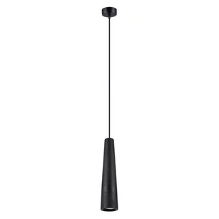 Lampa wisząca ELECTRA czarna beton SOLLUX LIGHTING - Lampy sufitowe - miniaturka - grafika 1
