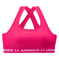 Biustonosze - Damski Stanik sportowy UNDER ARMOUR CROSSBACK MID BRA 1361034-681 – Bordowy - miniaturka - grafika 1