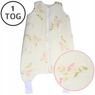 Śpiworki dla dzieci - OCIEPLANY ŚPIWOREK MUŚLINOWY Z NOGAWKAMI 86-104 M 1 TOG BAWEŁNA 100% - miniaturka - grafika 1