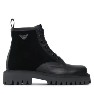 Trapery Emporio Armani X4M383 XN630 K001 Czarny - Botki męskie - miniaturka - grafika 1