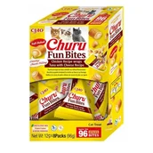 Przysmaki dla kotów - INABA CAT FUN BITES CHICKEN&TUNA&CHEESE przysmak dla kota 8x12g (96g) - miniaturka - grafika 1