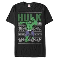 Koszulki i topy damskie - Marvel Unisex Avengers Classic-Hulk Ugly Top Organic Short Sleeve T-Shirt Black, XXL, czarny, XXL - miniaturka - grafika 1