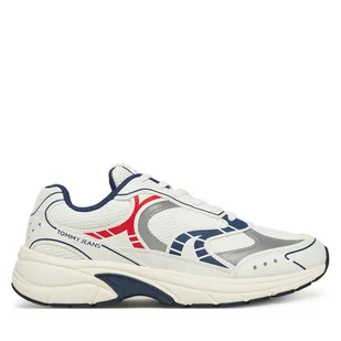 Sneakersy Tommy Jeans Archive'25 EM0EM01569 Biały - Sneakersy męskie - miniaturka - grafika 1