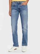 Spodnie damskie - Pepe Jeans Jeansy Niebieskie Proste 24/30 P9C - miniaturka - grafika 1