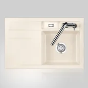 Zlewozmywaki - Zlewozmywak Systemceram BELA 78 PRAWA KOMORA MAGNOLIE 50180110 - miniaturka - grafika 1